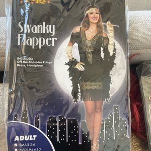 Flapper Adult Costume sz small 2-6